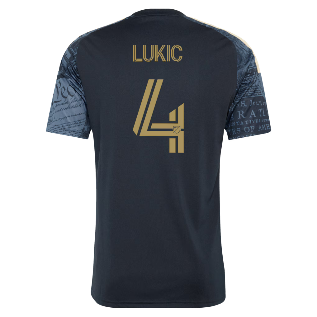 Men's Philadelphia Union Jovan Lukić Navy 2026 1776 Kit Replica Jersey