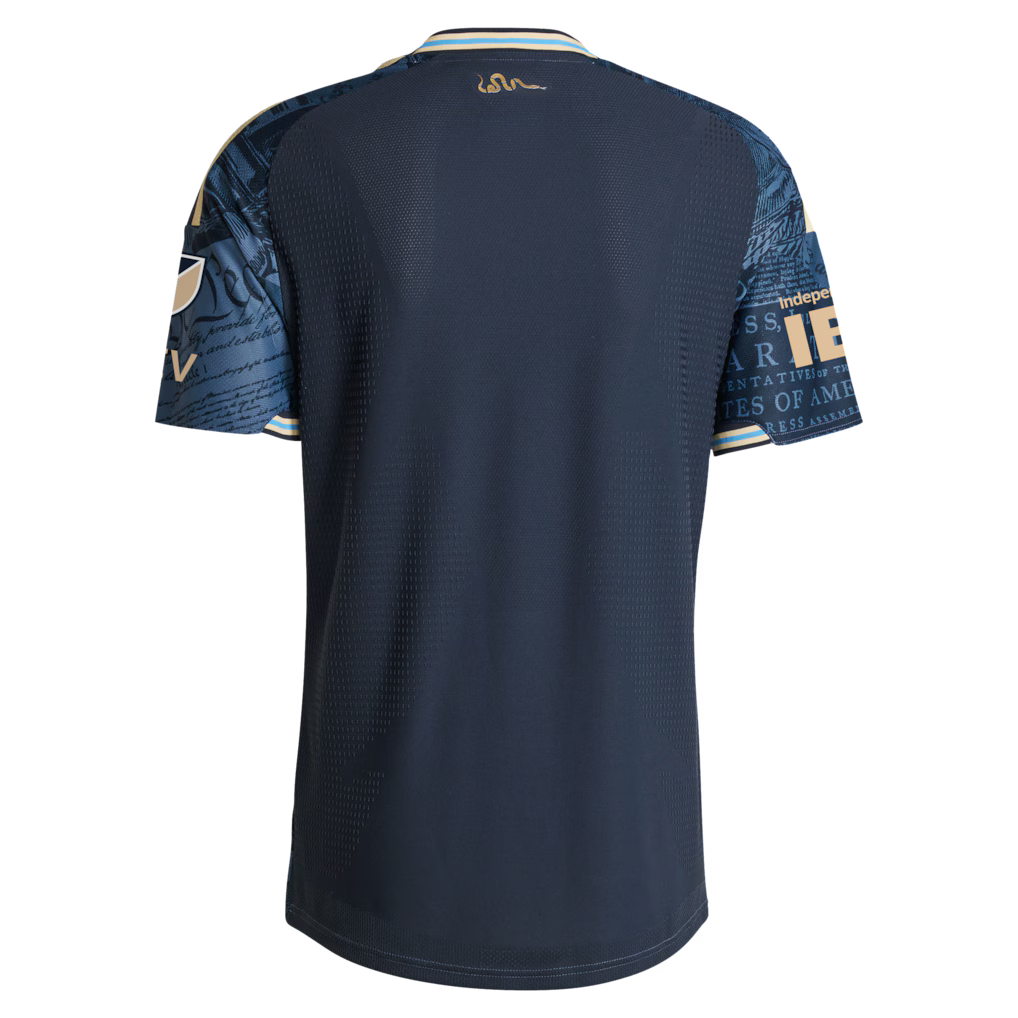Men's Philadelphia Union Navy 2026 1776 Kit On-Field Authentic Patch Jersey