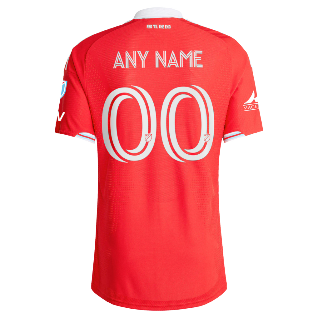 Men's Chicago Fire Red 2026 Forever Red On-Field Authentic Patch Custom Jersey