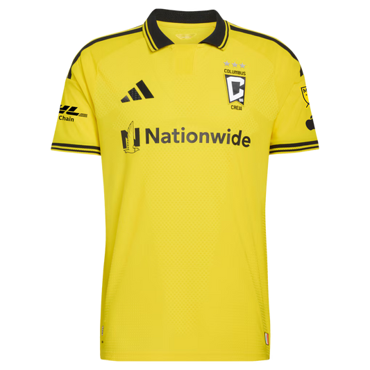 Men's Columbus Crew Sean Zawadzki Yellow 2026 The Crafted for Excellence Kit On-Field Authentic Patch Jersey