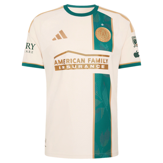 Men's Atlanta United FC Tan 2026 Spirit Of '96 On-Field Authentic Patch Custom Jersey