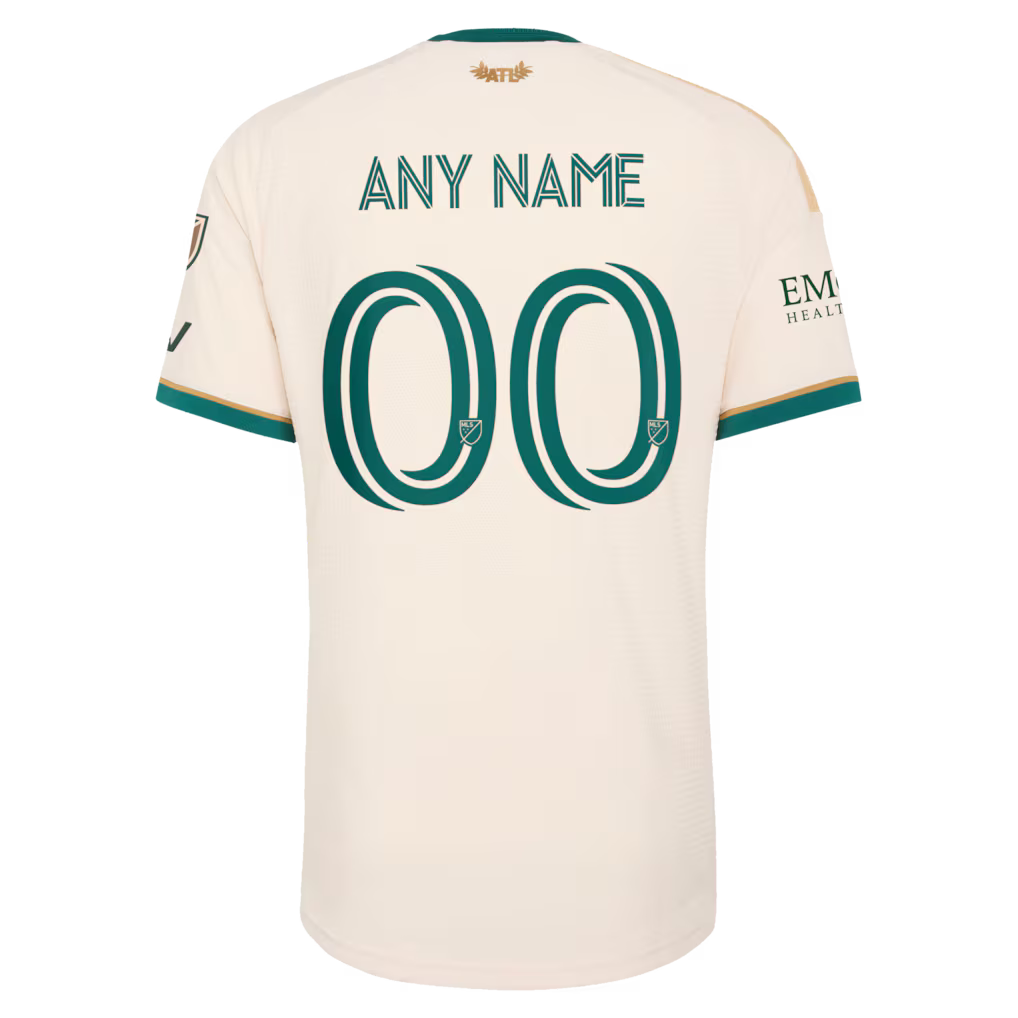 Men's Atlanta United FC Tan 2026 Spirit Of '96 On-Field Authentic Patch Custom Jersey