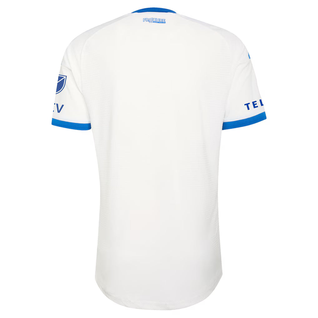 Men's CF Montreal White 2026 The Procure Jersey On-Field Authentic Patch Jersey