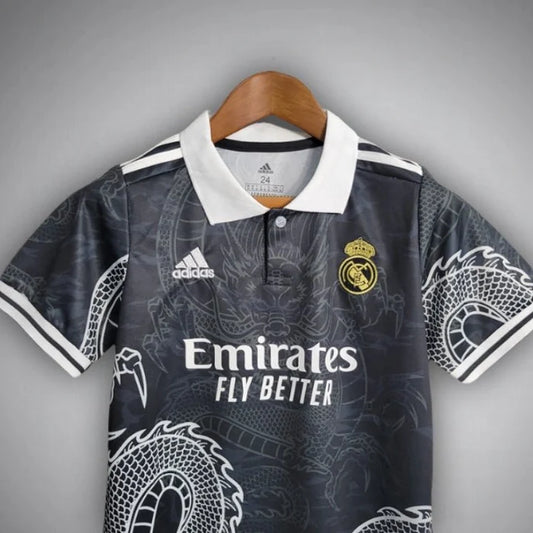Real Madrid "Dragon Negro" Premium Kids Size Kit