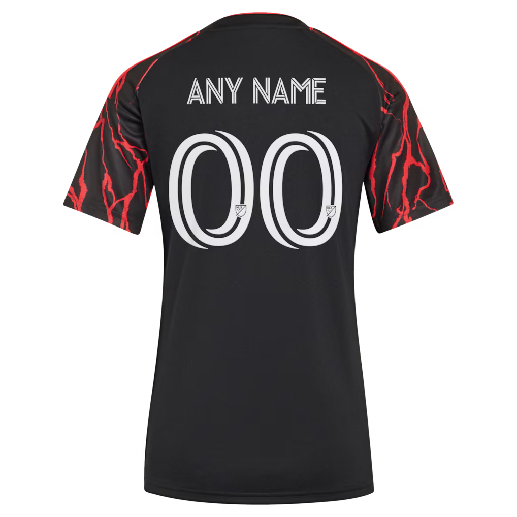 Women's New York Red Bulls Black 2026 The Rooted Kit Replica Custom Jersey