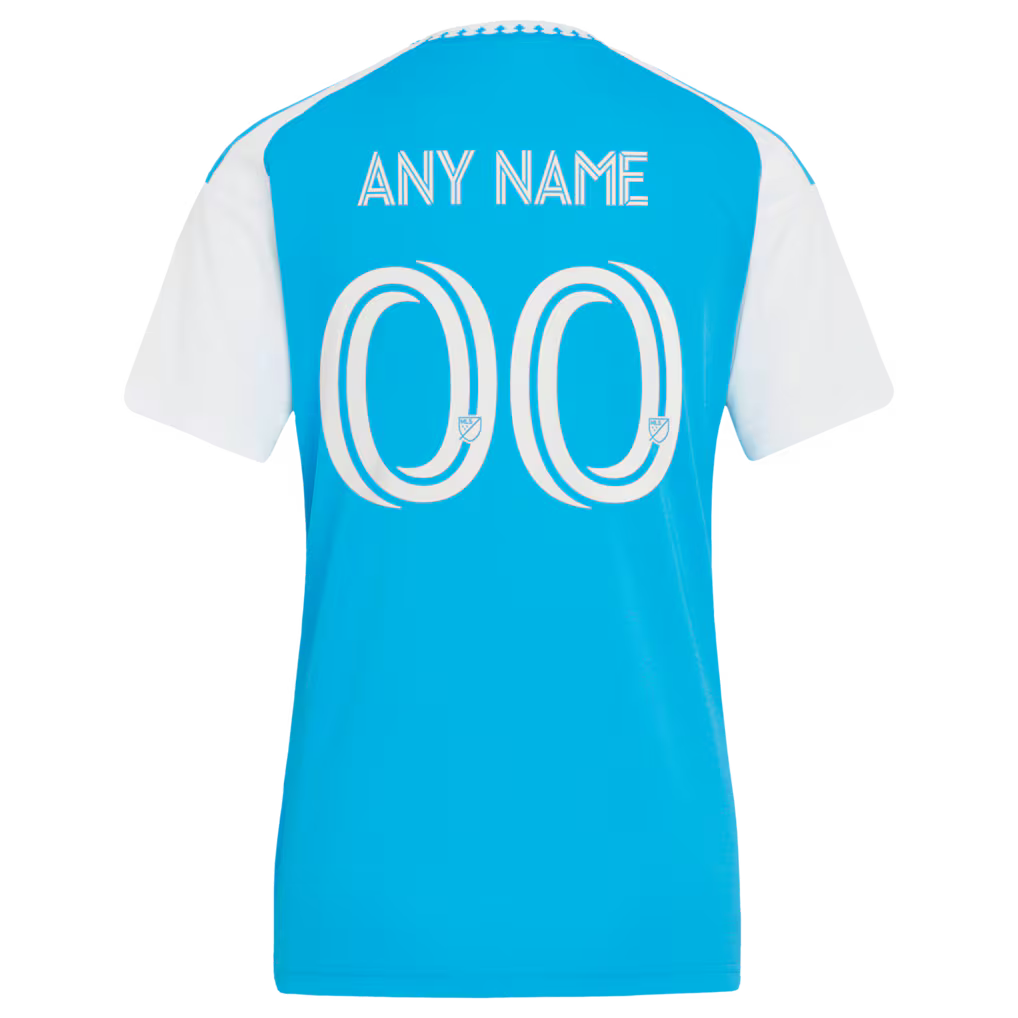 Women's Charlotte FC Blue 2026 Carolina Kit: Crowns Up Replica Custom Jersey