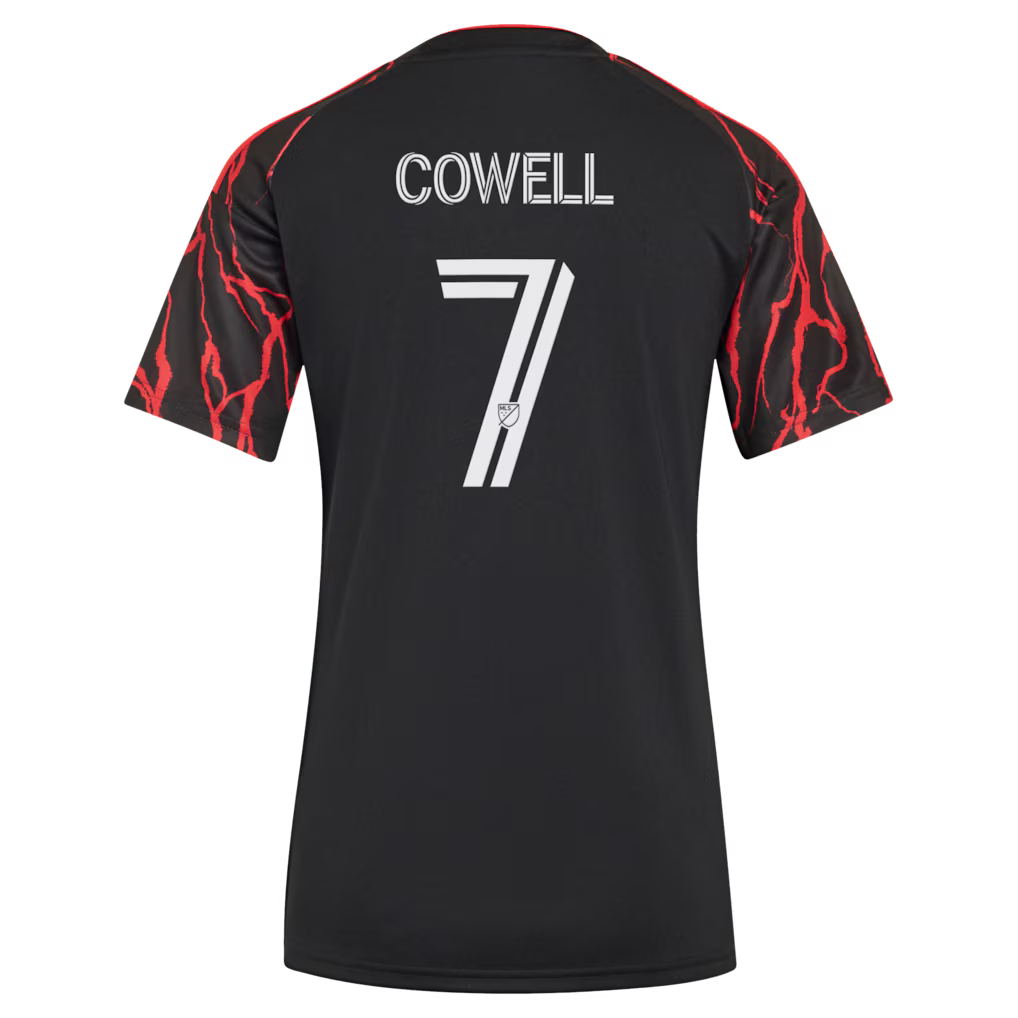 Women's New York Red Bulls Cade Cowell Black 2026 The Rooted Kit Replica Jersey