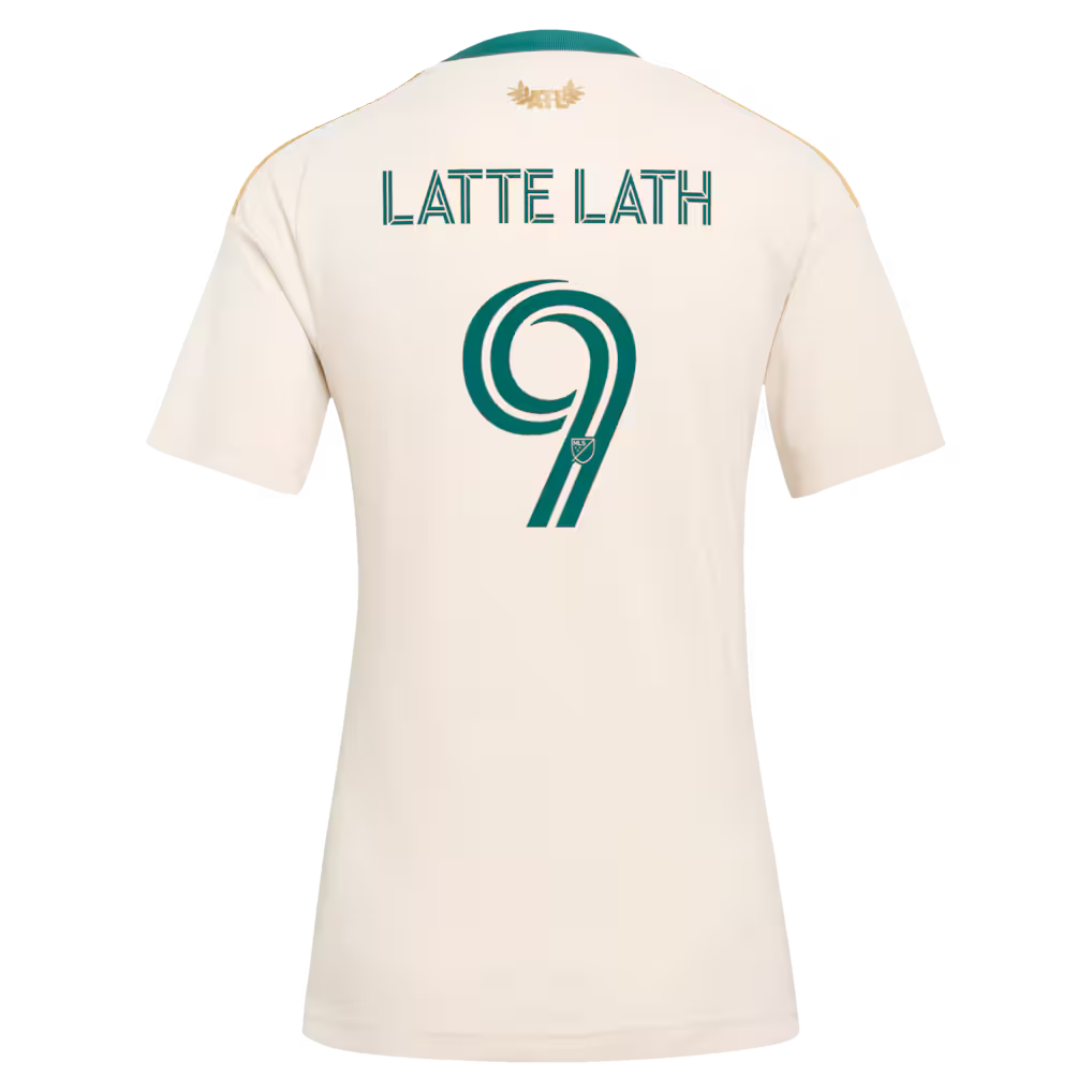 Women's Atlanta United FC Emmanuel Latte Lath Tan 2026 Spirit of '96 Replica Jersey