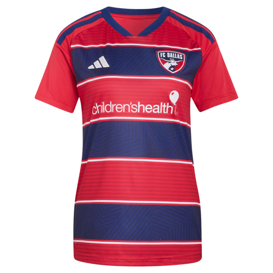 Women's FC Dallas Logan Farrington Red 2026 DNA Kit Replica Jersey