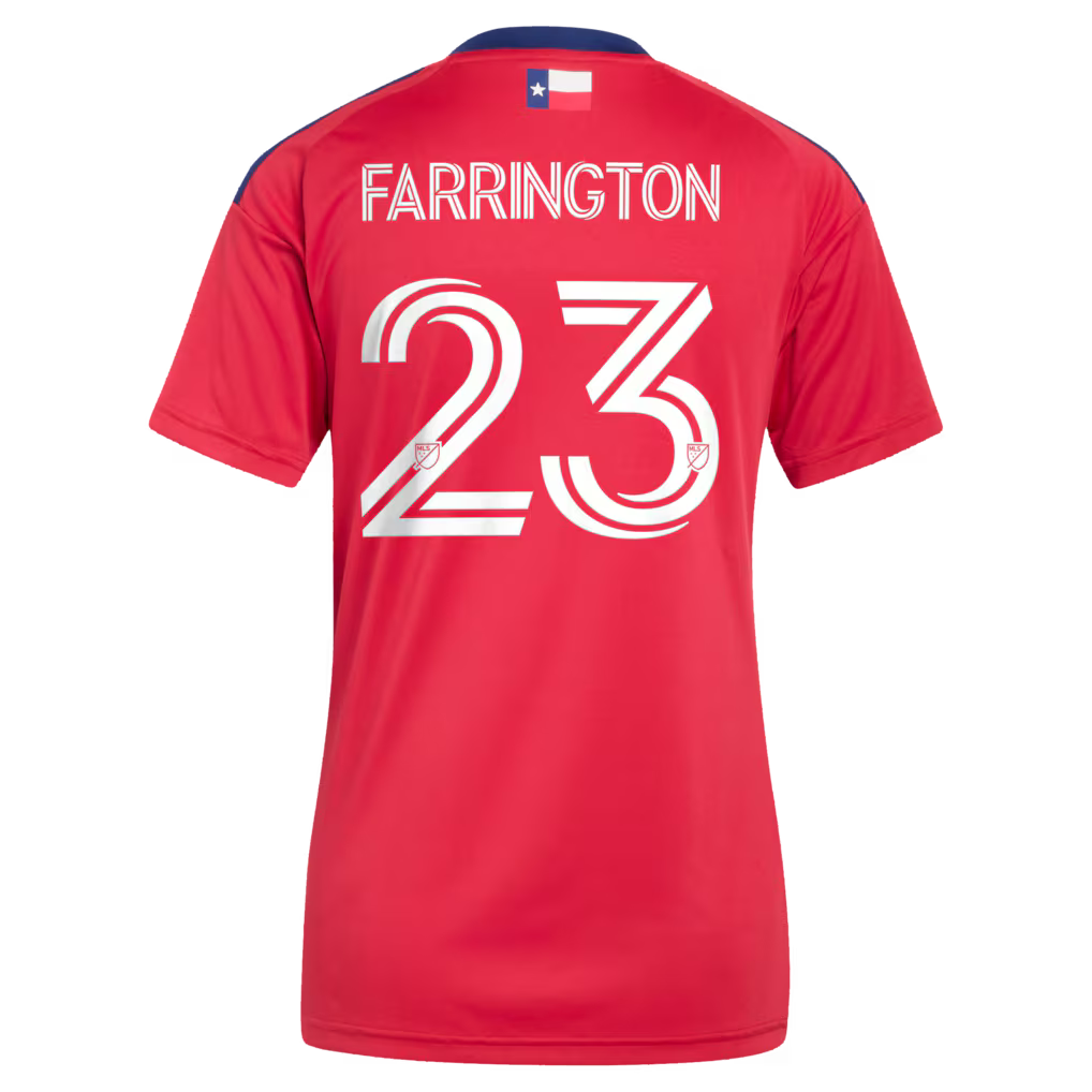 Women's FC Dallas Logan Farrington Red 2026 DNA Kit Replica Jersey