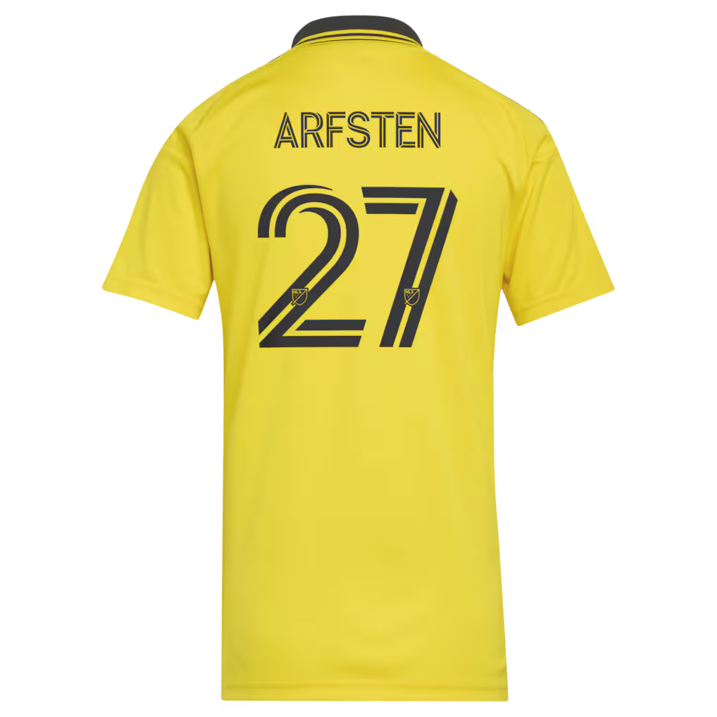 Women's Columbus Crew Maximilian Arfsten Yellow 2026 The Crafted for Excellence Kit Replica Jersey