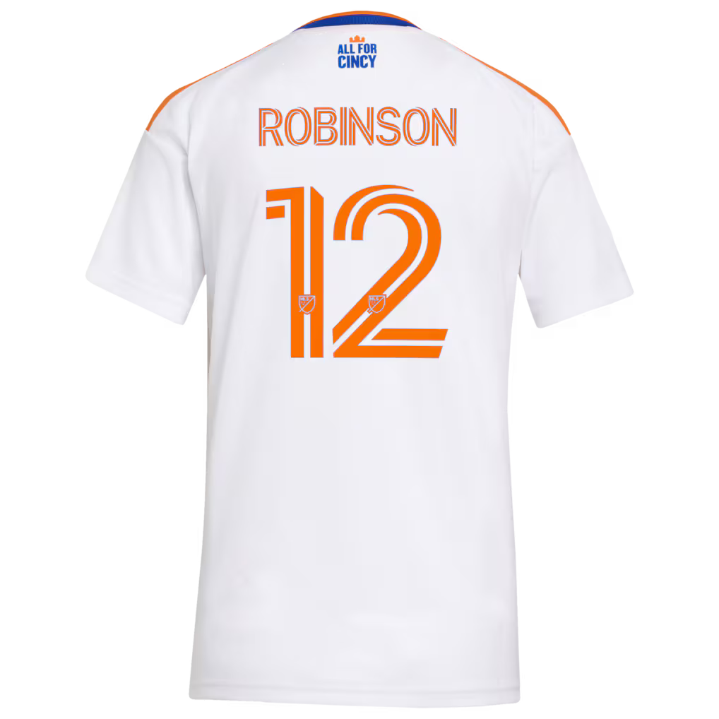 Women's FC Cincinnati Miles Robinson White 2026 The Seven Hills Kit Replica Jersey