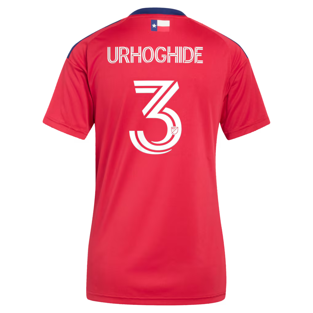 Women's FC Dallas Osaze Urhoghide Red 2026 DNA Kit Replica Jersey