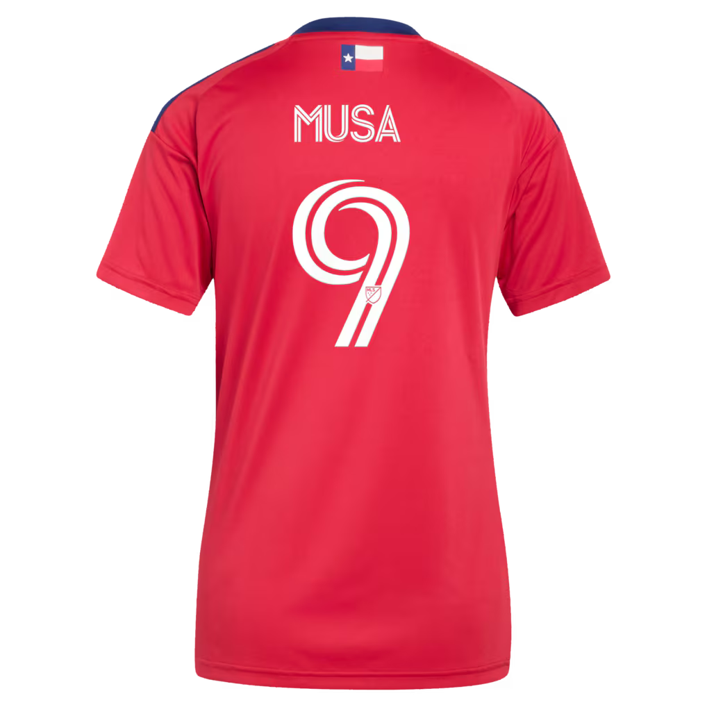 Women's FC Dallas Petar Musa Red 2026 DNA Kit Replica Player Jersey