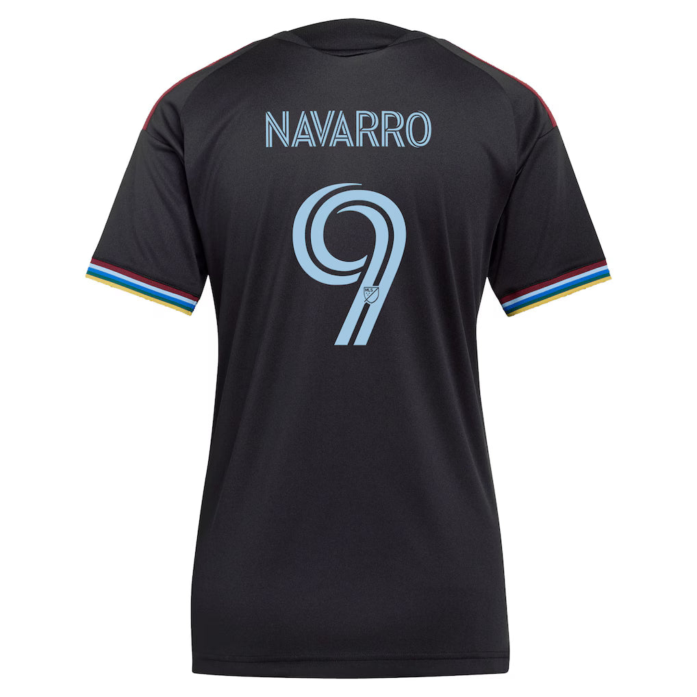 Women's Colorado Rapids Rafael Navarro Black 2026 Colorful Colorado Replica Jersey