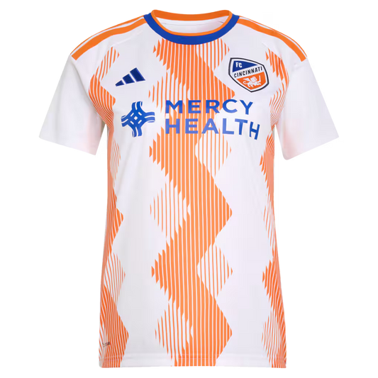 Women's FC Cincinnati White 2026 The Seven Hills Kit Replica Custom Jersey