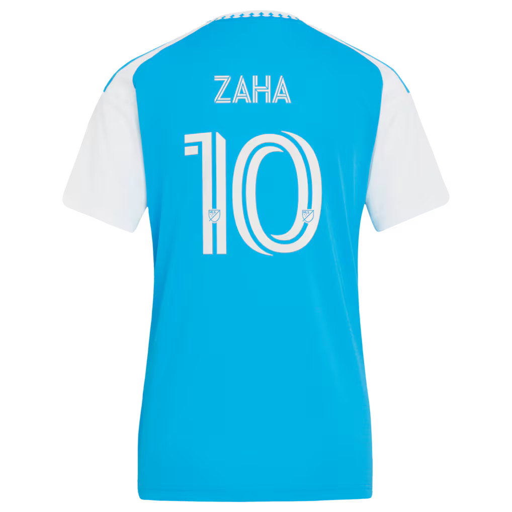 Women's Charlotte FC Wilfried Zaha Blue 2026 Carolina Kit: Crowns Up Replica Jersey