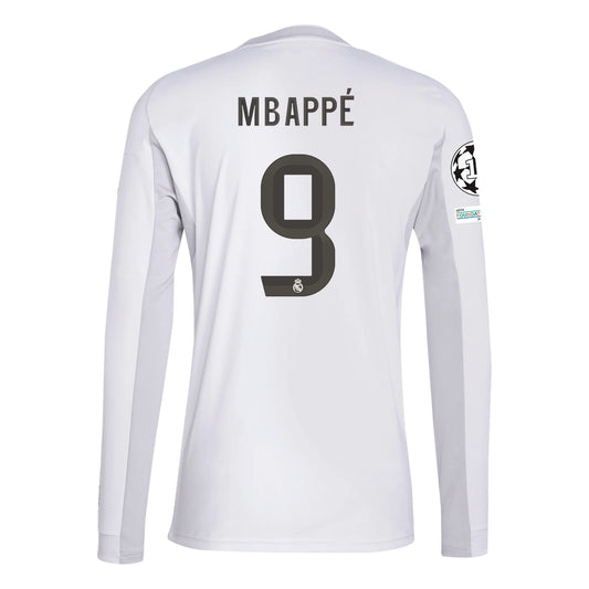 Real Madrid 25/26 Authentic/Player Long Sleeve Home Jersey