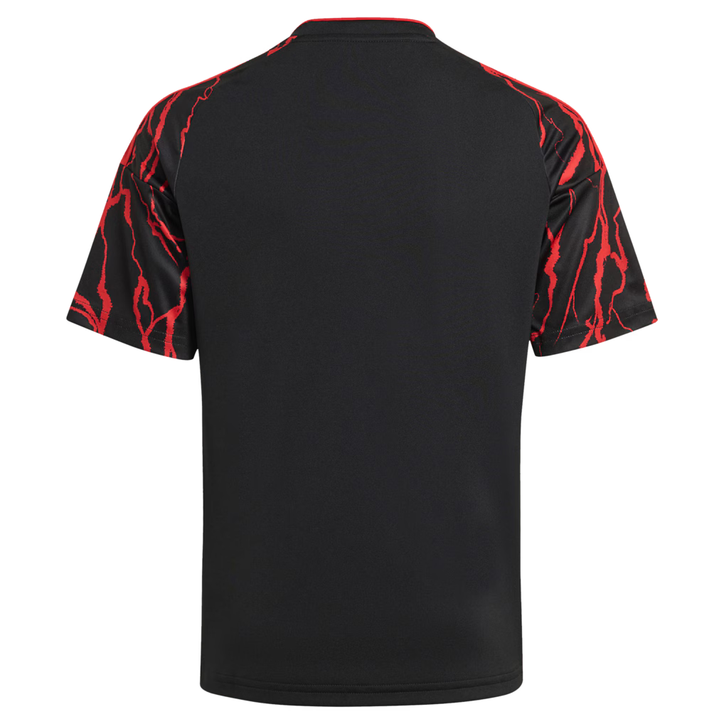 Kids New York Red Bulls Black 2026 The Rooted Kit Replica Jersey