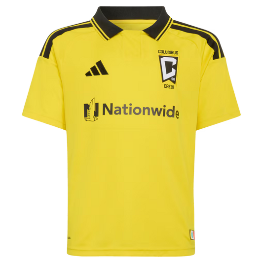 Kids Columbus Crew Diego Rossi Yellow 2026 The Crafted for Excellence Kit Replica Jersey