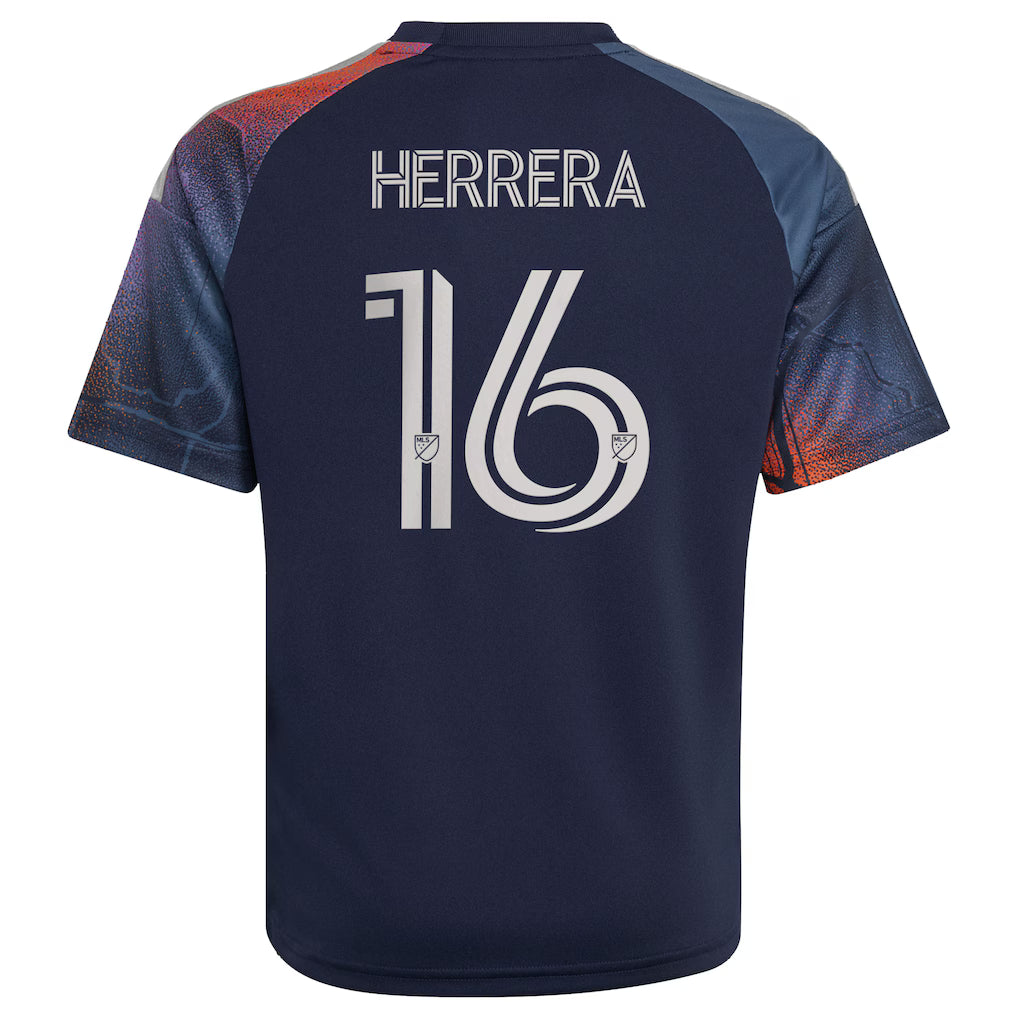 Kids Houston Dynamo FC Héctor Herrera Blue 2026 Mission Control Replica Jersey