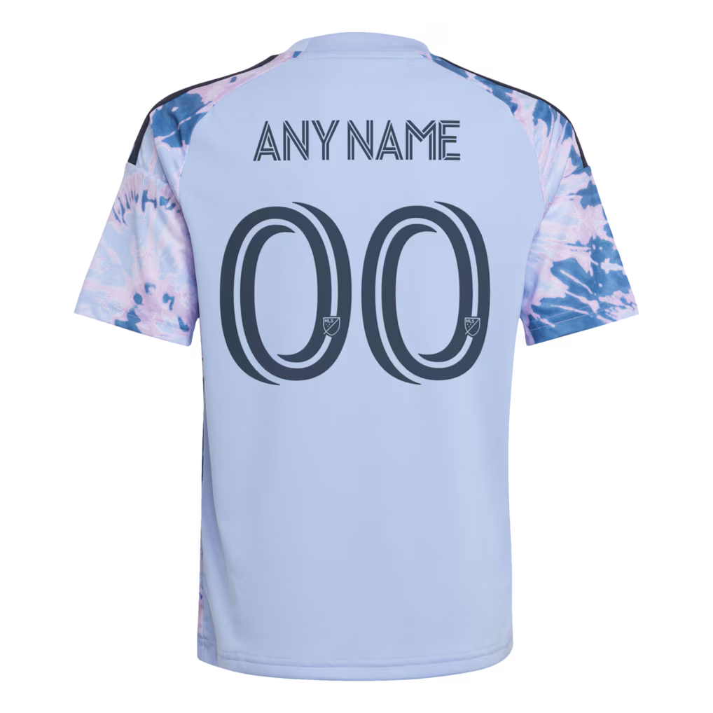 Kids San Jose Earthquakes Light Blue 2026 The Dead Kit Replica Custom Jersey