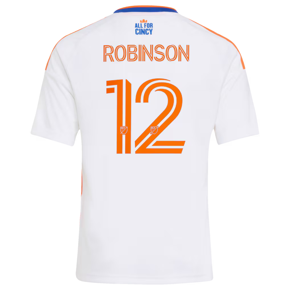 Kids FC Cincinnati Miles Robinson White 2026 The Seven Hills Kit Replica Jersey