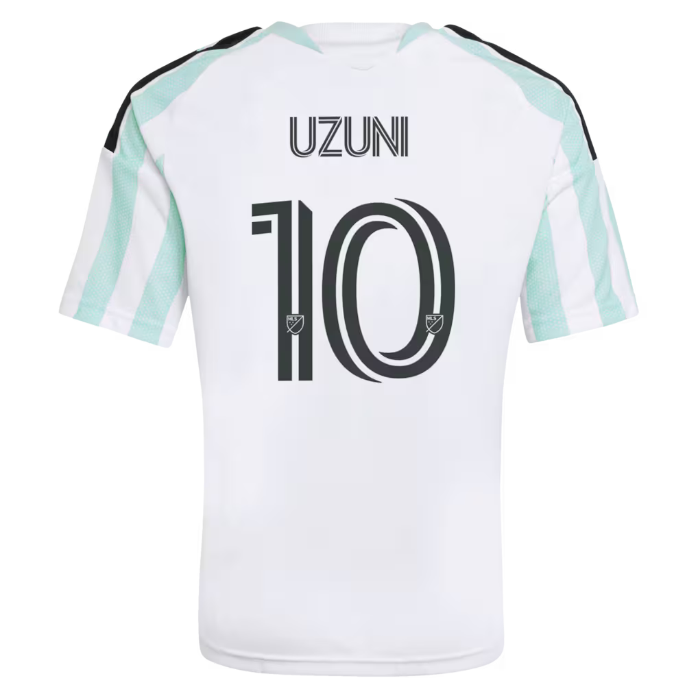 Kids Austin FC Myrto Uzuni White 2026 The Rooted Kit Replica Jersey