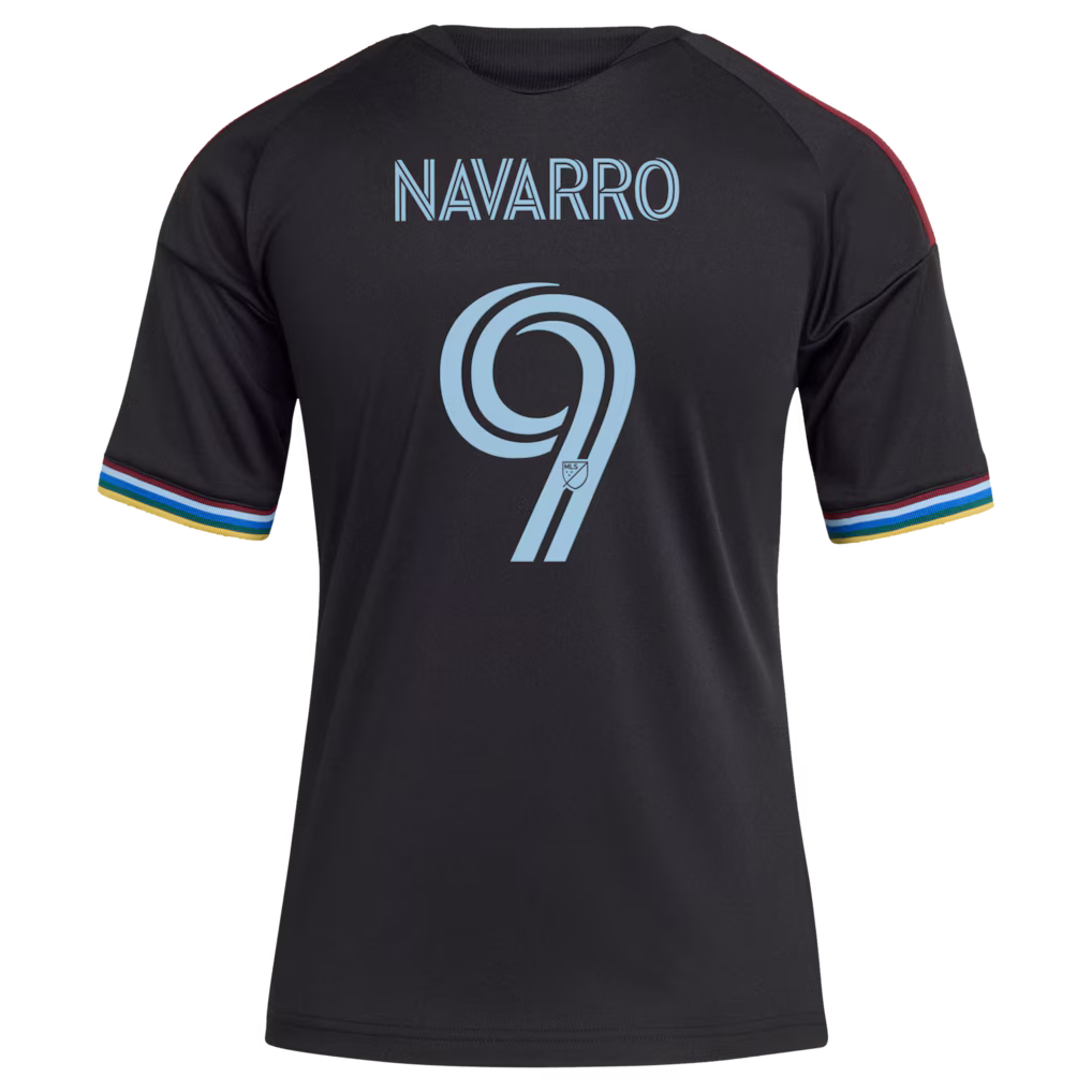 Kids Colorado Rapids Rafael Navarro Black 2026 Colorful Colorado Replica Jersey