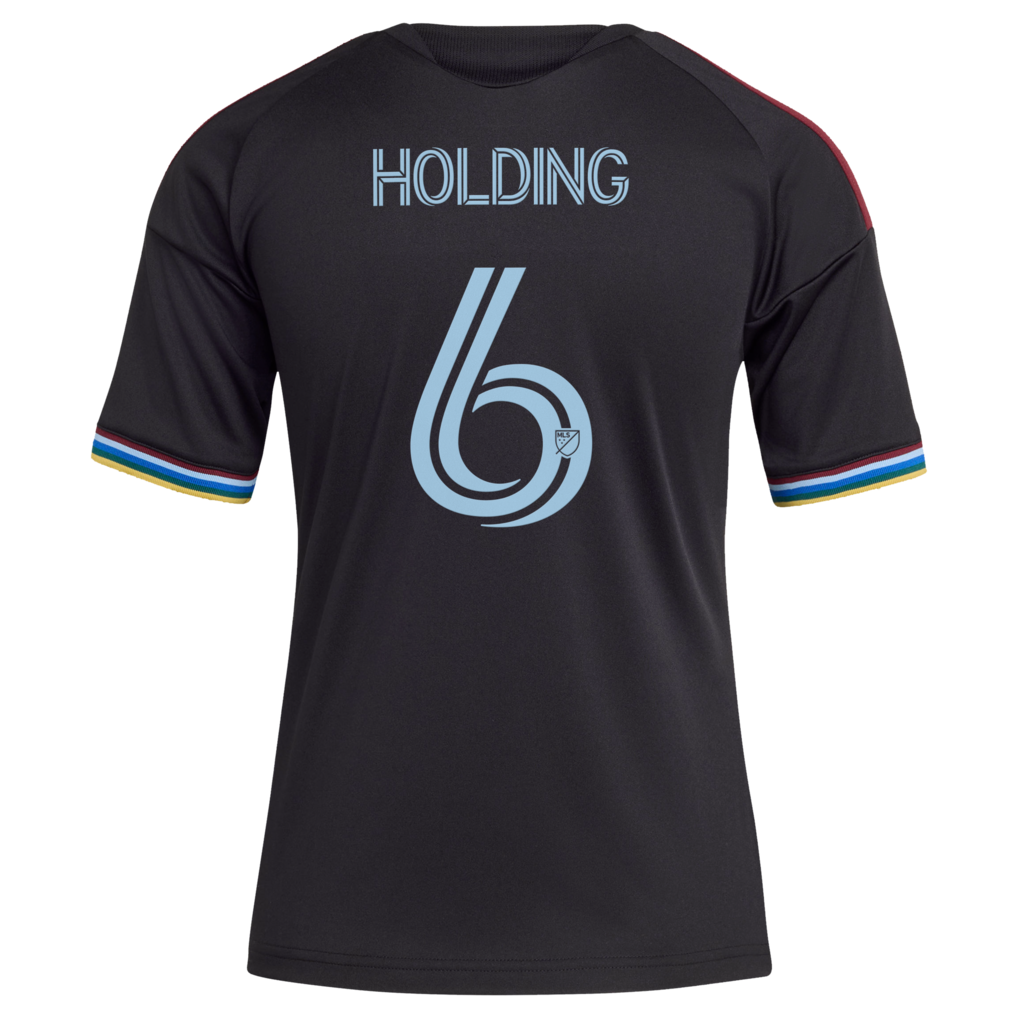 Kids Colorado Rapids Rob Holding Black 2026 Colorful Colorado Replica Jersey