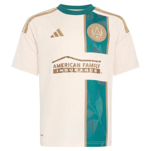 Kids Atlanta United FC Tan 2026 Spirit of '96 Replica Custom Jersey