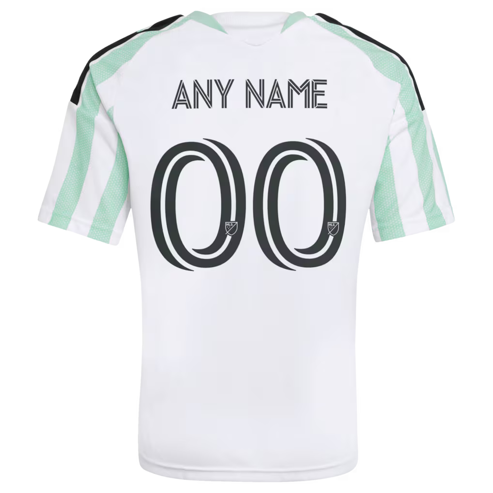 Kids Austin FC White 2026 The Rooted Kit Replica Custom Jersey