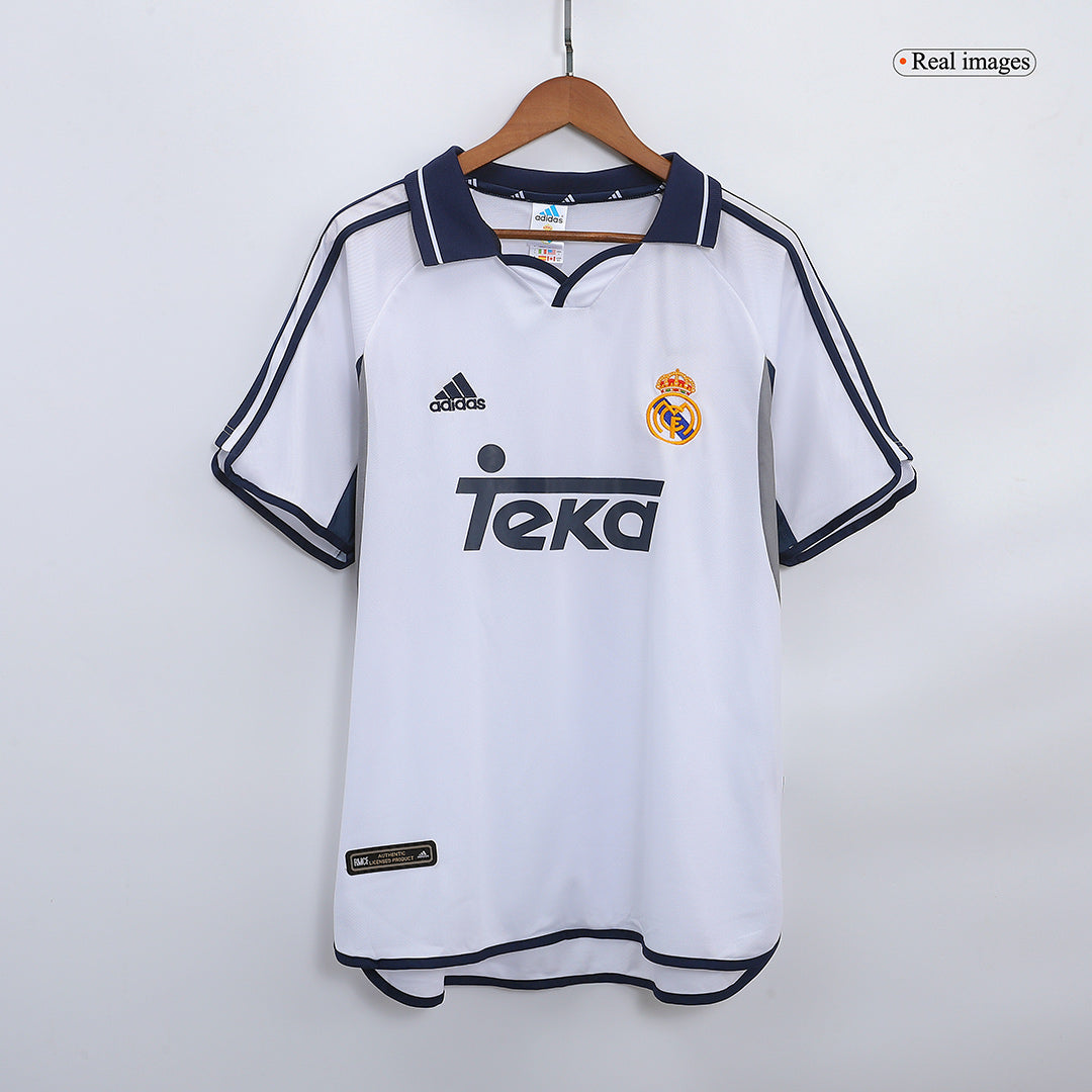 Figo #10 Retro Real Madrid Home Jersey 2000/01