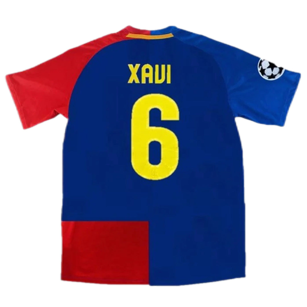 Barcelona XAVI #6 UCL Final Retro Jersey Home 2008/09