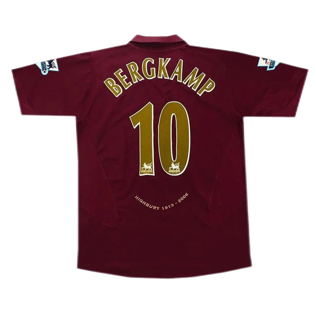 Bergkamp #10 Retro Arsenal Home Jersey 2005/06