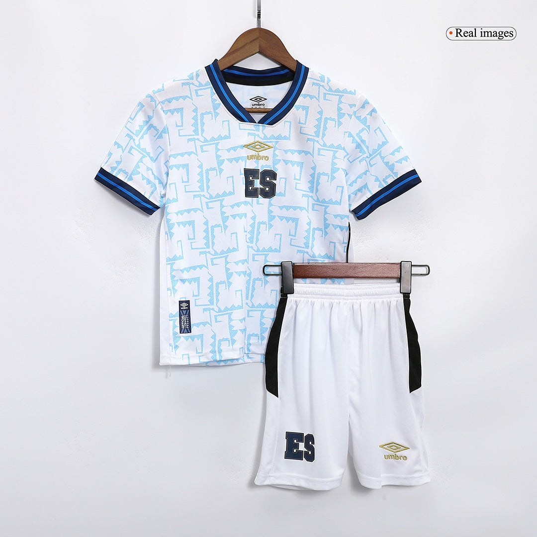 Kids El Salvador Away Jersey Kit 2023