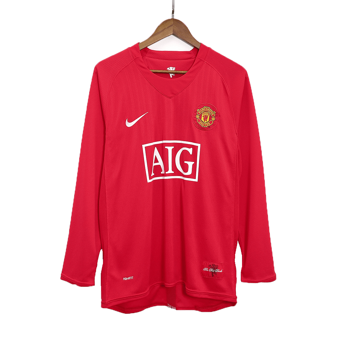 RONALDO #7 Retro Manchester United Home Jersey 2007/08