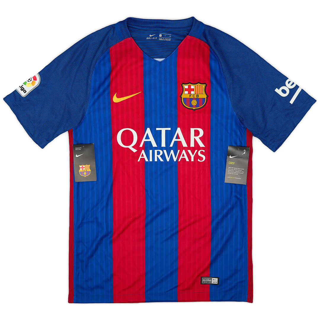 SUÁREZ #9 Barcelona Home Retro Jersey 2016/17