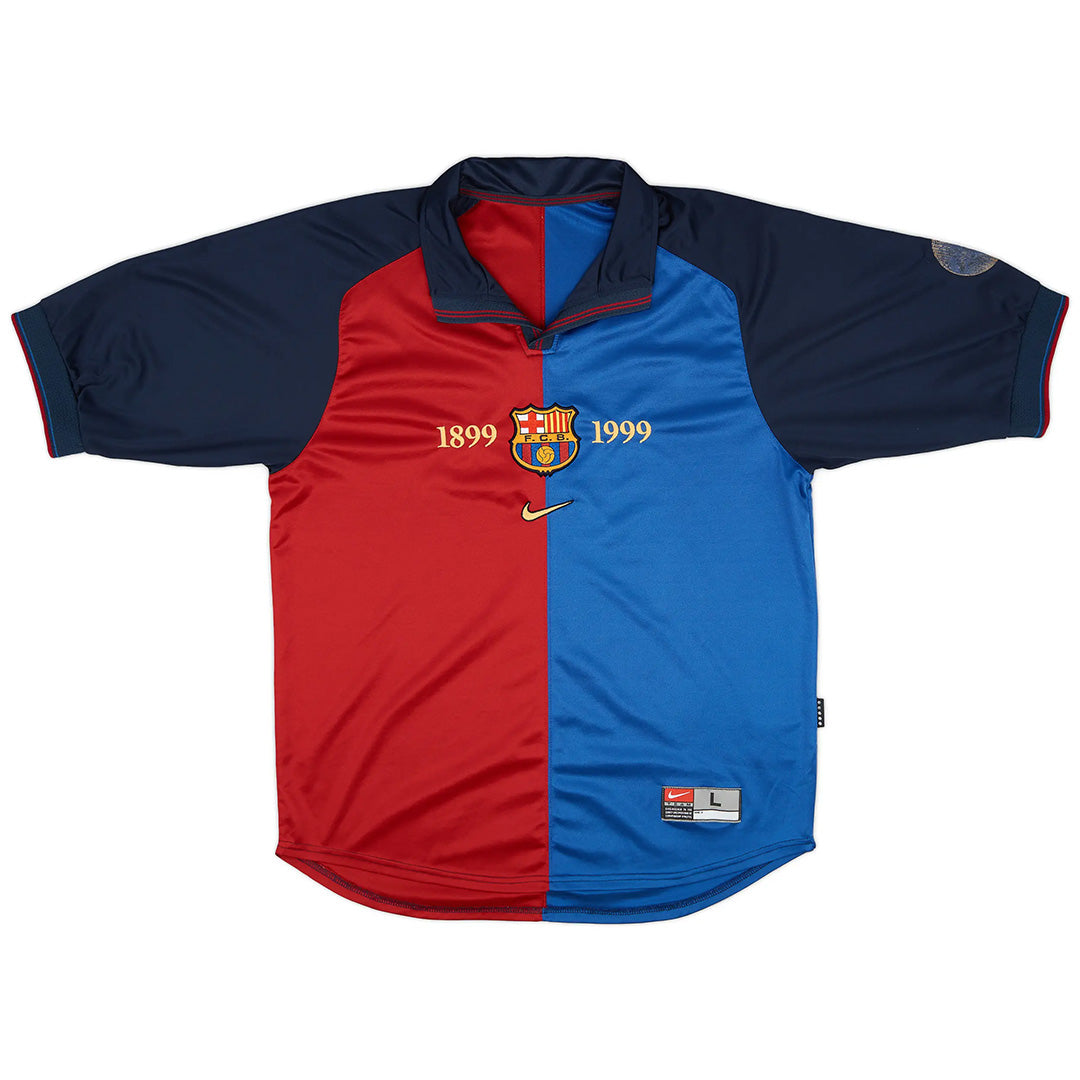 Retro Barcelona 100-Year Anniversary Home Jersey 1999/00