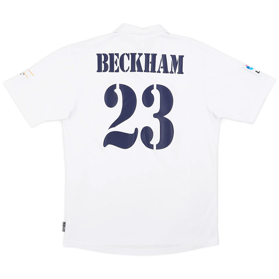 BECKHAM #23 Real Madrid Retro Jersey Centenary Home 2002/03