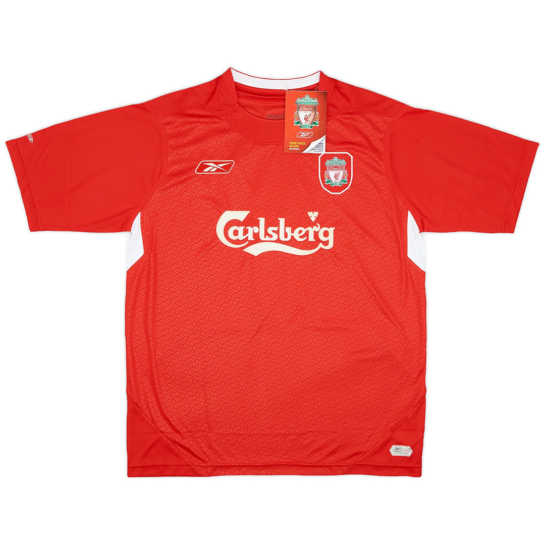 Liverpool Gerrard #8 Retro UCL Final Jersey 2005