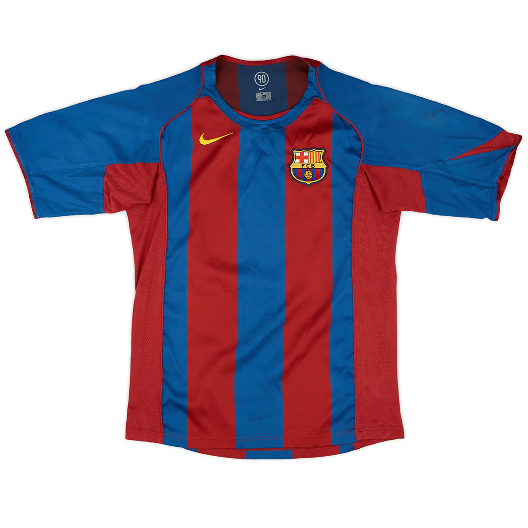 Ronaldinho #10 Barcelona Retro Jersey Home 2004/05