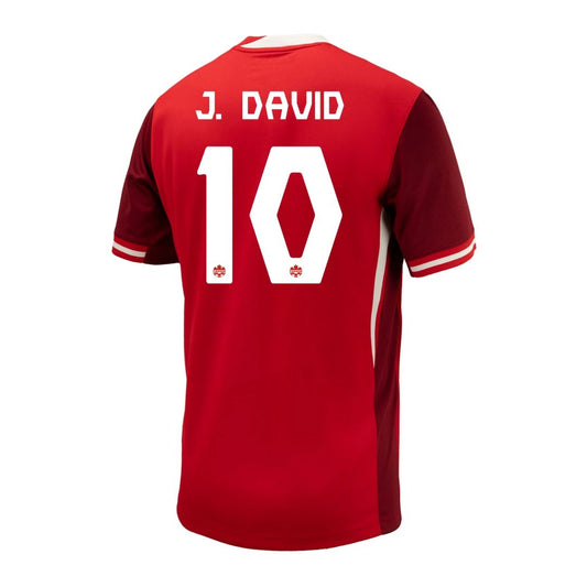 J. DAVID #10 Canada Home Jersey Copa America 2024