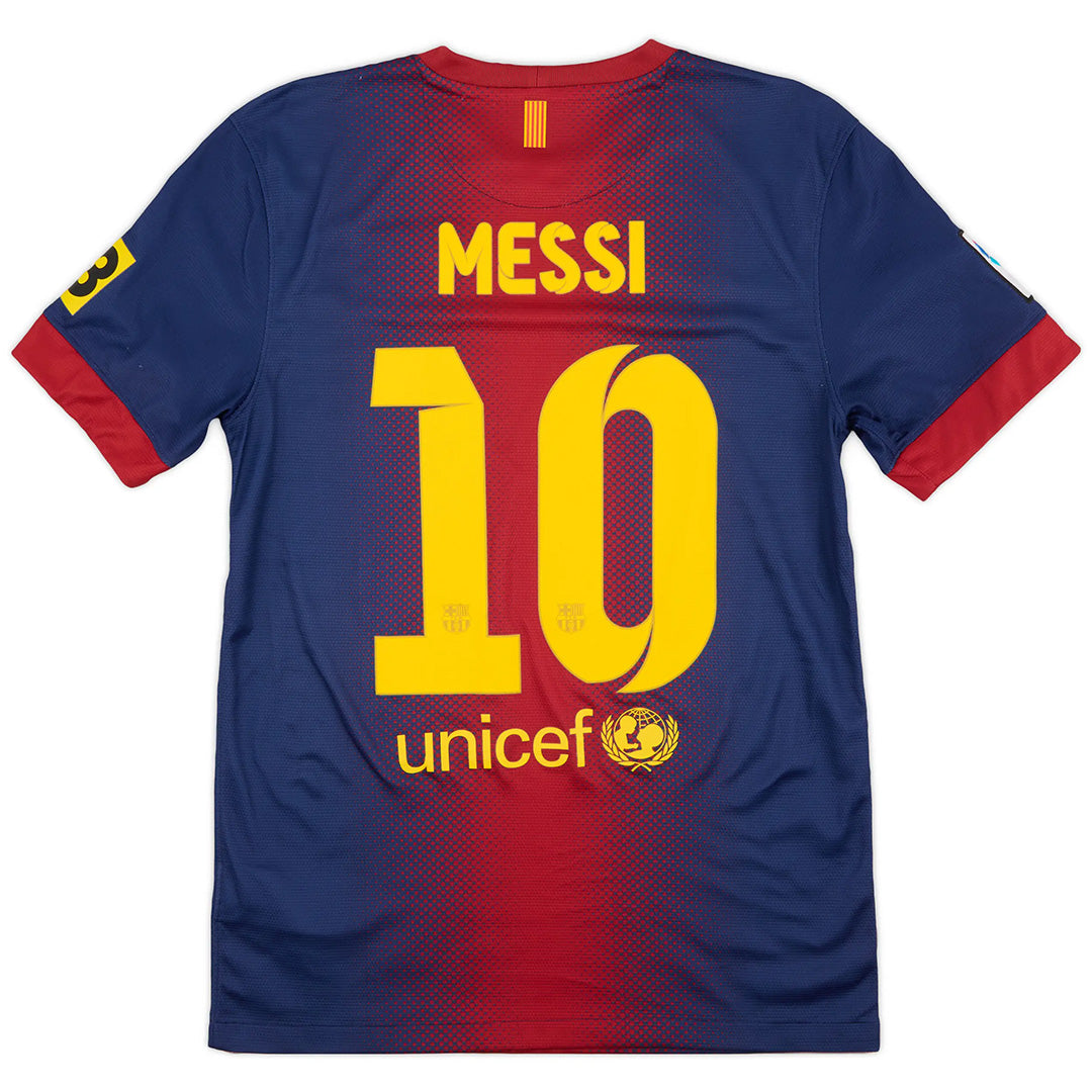 Messi #10 Retro Barcelona Home Jersey 2012/13