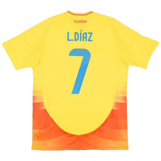 Luis Diaz #7 Colombia Home Jersey Copa America 2024 FV