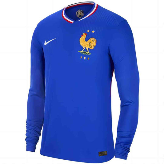 France Home Long Sleeve Jersey Euro 2024 FV