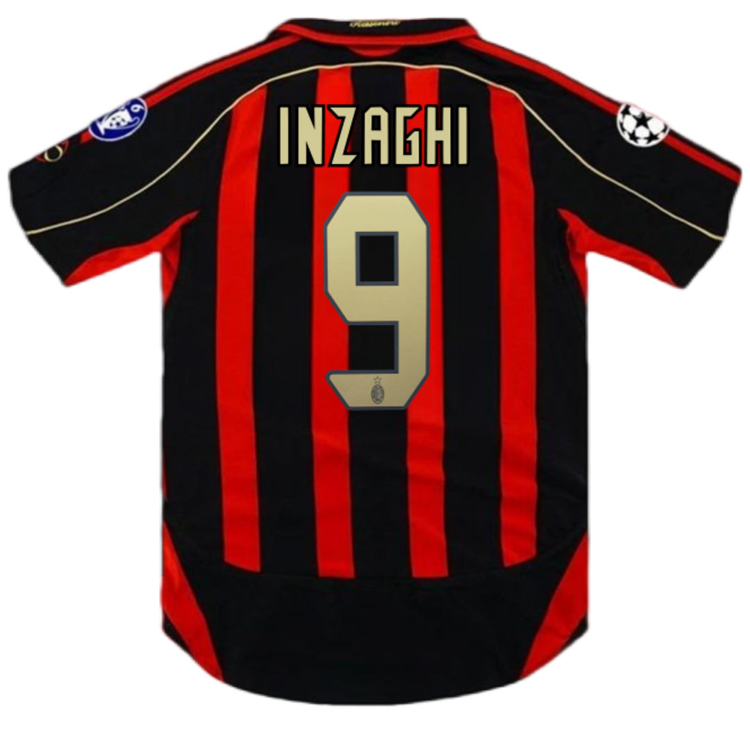 INZAGHI #9 Retro AC Milan UCL Home Jersey 2006/07