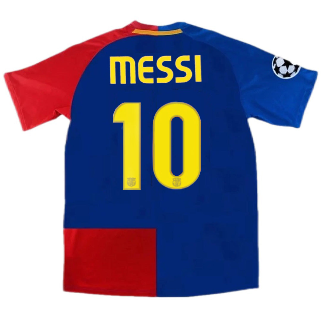 Messi #10 Barcelona UCL Final Retro Home Jersey 2008/09