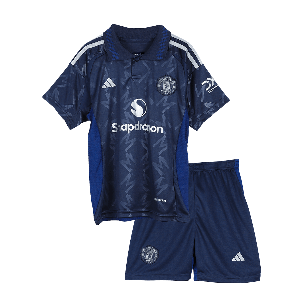 Kids Manchester United Away Kit (Jersey+Shorts) 2024/25