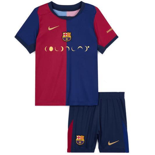 Kids Barcelona x Coldplay Home Kit (Jersey+Shorts) 2024/25